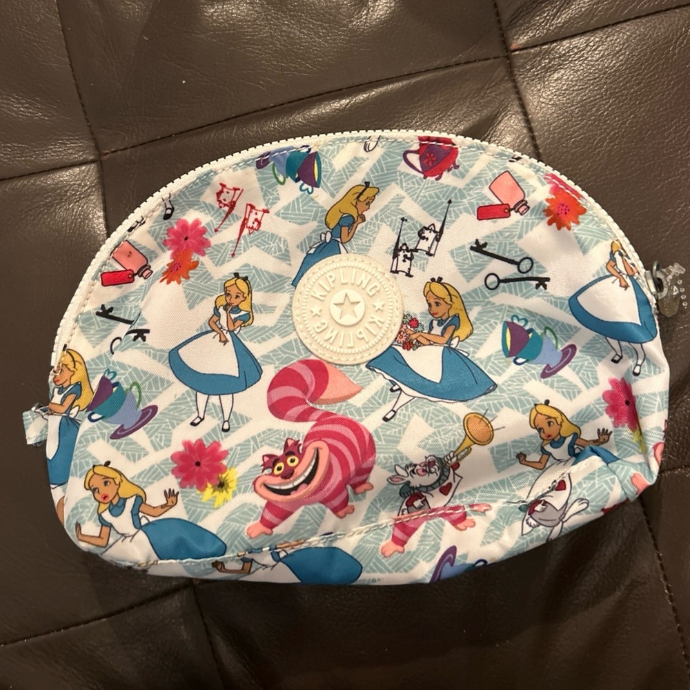Disney x Kipling Alice in Wonderland Zippered Makeup Bag Pouch